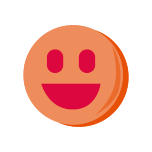 orange smiley face