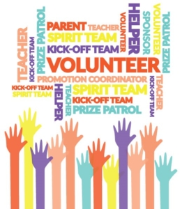 Volunteers tasks and tips - raised hands