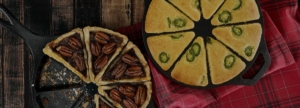 pecan pie and cornbread