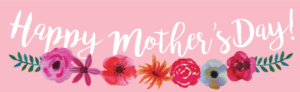 happy mothers day banner - featured for a product fundraiser blog post