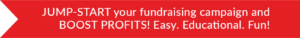 A vibrant image illustrating a successful fundraising campaign, showcasing excitement and engagement among participants.