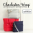 Charleston wrap bags displayed in various colors and patterns, showcasing their stylish and versatile design. Labeled "Featured in USANEWS.com"